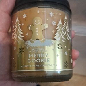White Barn Gold Merry Cookie Candle